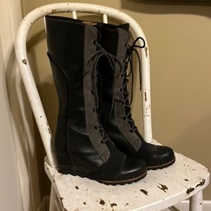 Sorel Tall Wedge Lace-up Boots
